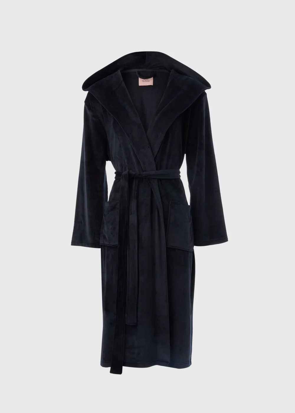 Black Fleece Dressing Gown - Extra small Image 3