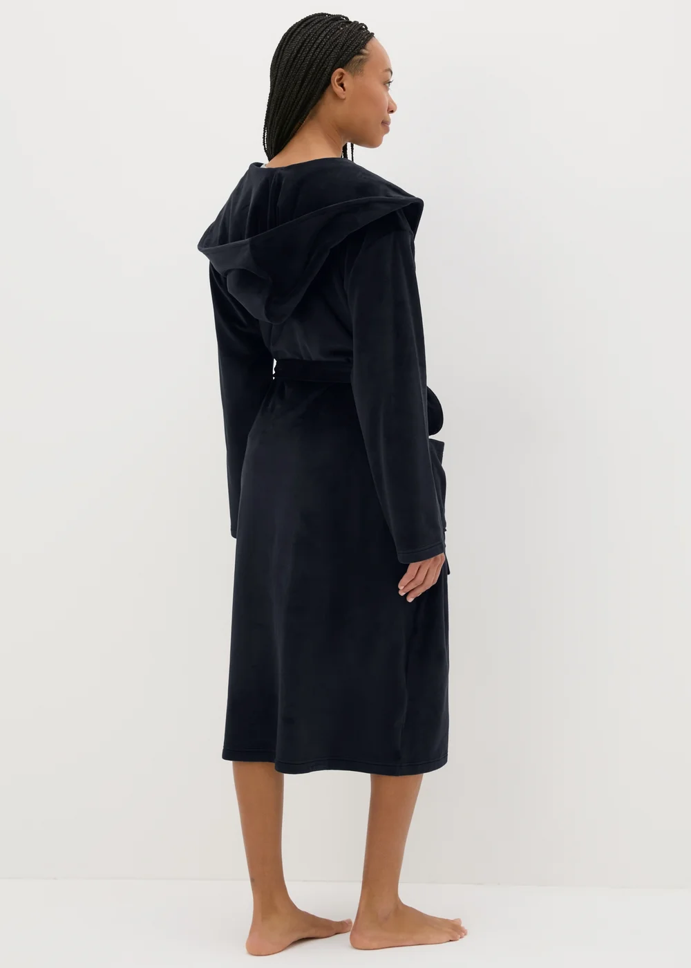 Black Fleece Dressing Gown - Extra small Black Fleece Dressing Gown - Extra small