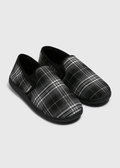 Black Check Slippers - 6 Image 1