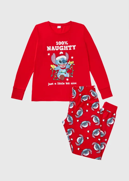 Winter Poem Christmas Stitch Red Pyjama Set - Extra small Image 3