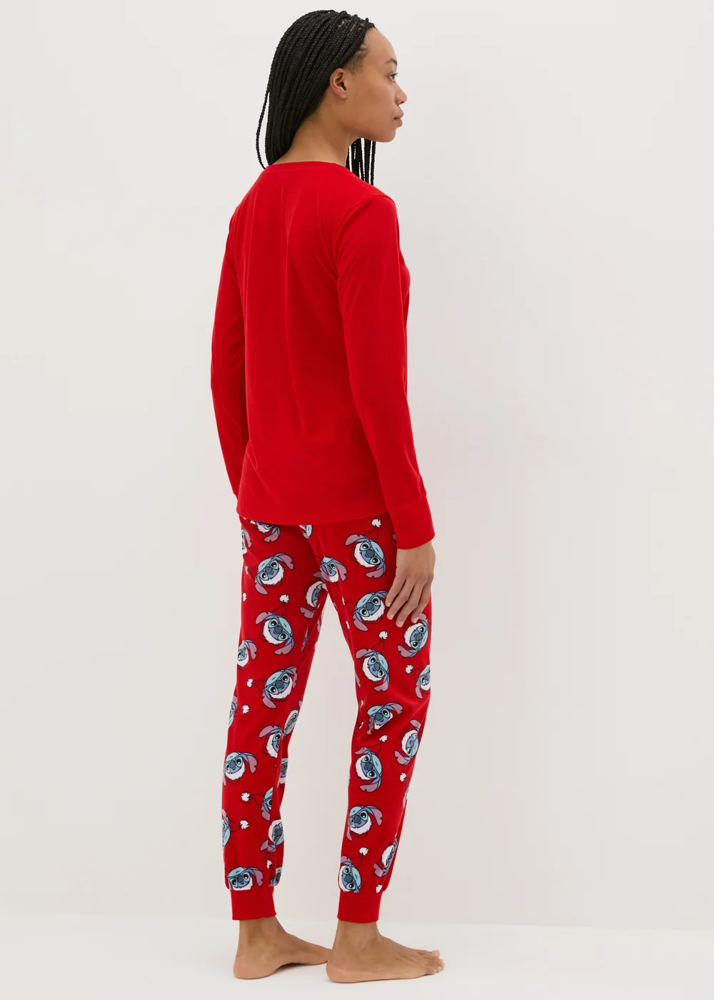 Winter Poem Christmas Stitch Red Pyjama Set - Extra small Image 2