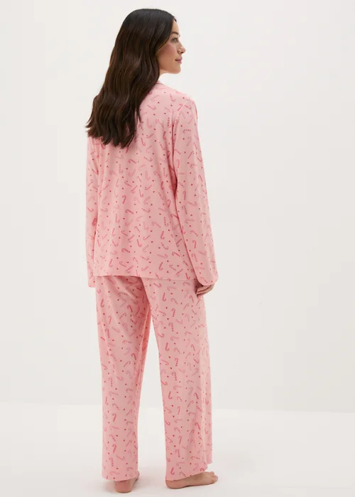 Pink Candy Cane Pyjama Set - Extra small Image 2