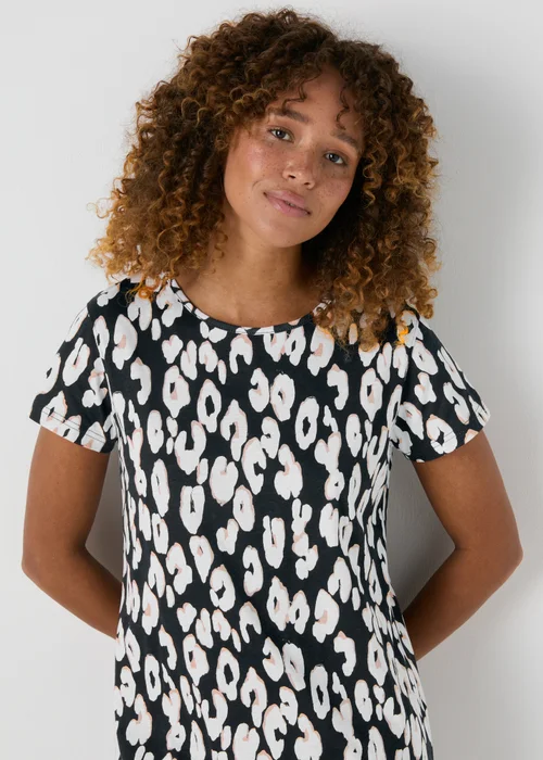 Black Animal Print Nightie - Extra small Image 2