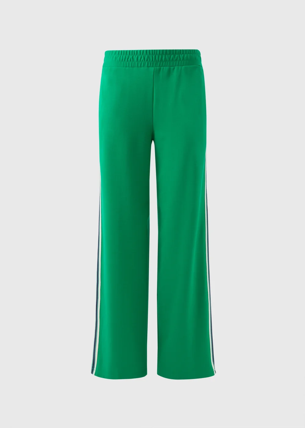 Green Side Stripe Wide Leg Trousers - 8 Image 4