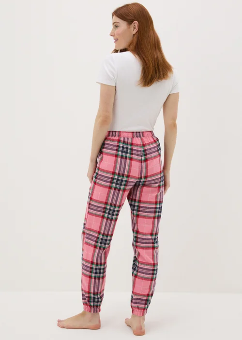 Pink Check Woven Pyjama Bottoms - Extra small Image 2