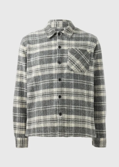 Grey Check Cosy Shacket - S Image 3