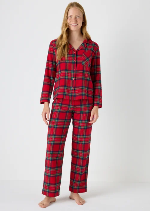 Red Check Pyjama Set - Size 8 Image 3