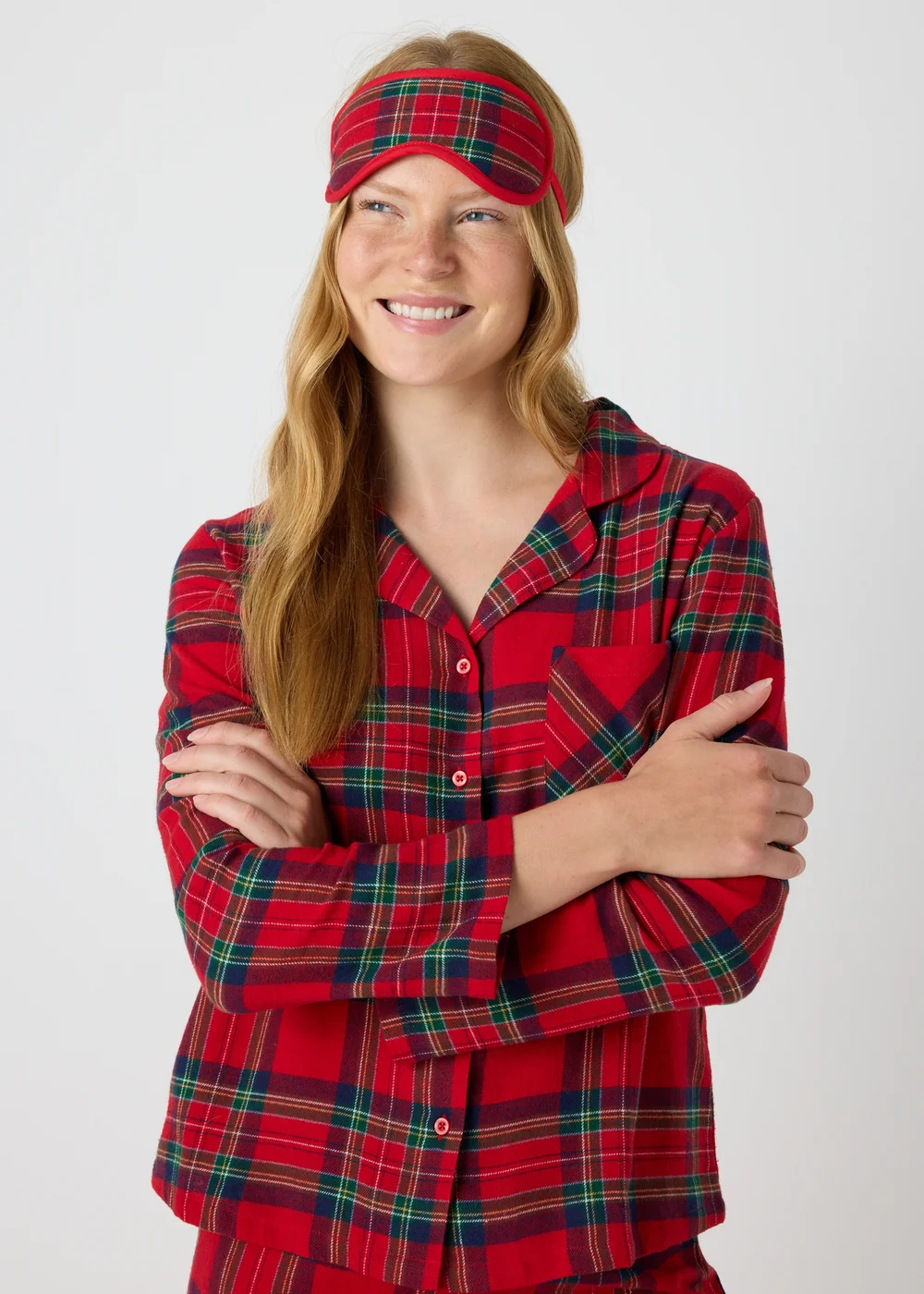 Red Check Pyjama Set - Size 8 Image 1