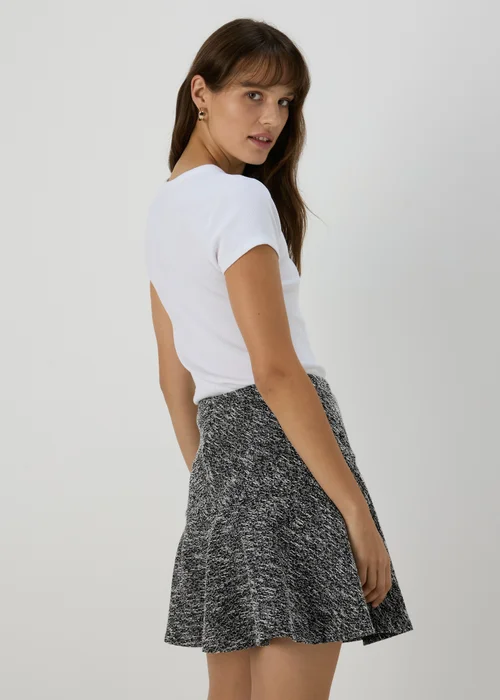 Black Boucle Mini Skirt - 8 Image 2