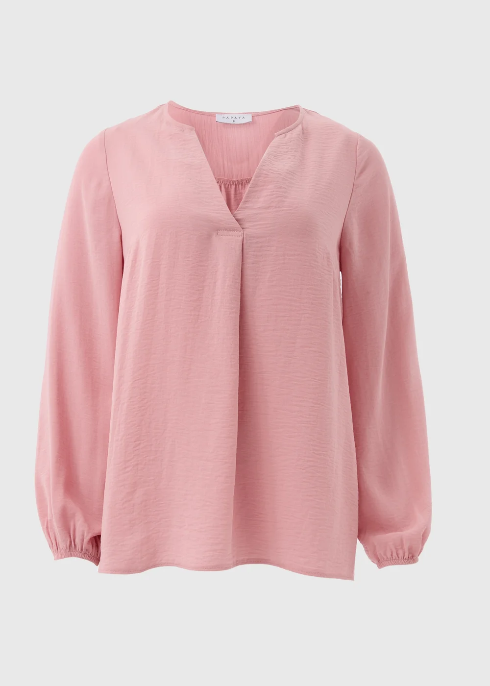 Pink V-Neck Blouse - 8 Image 5