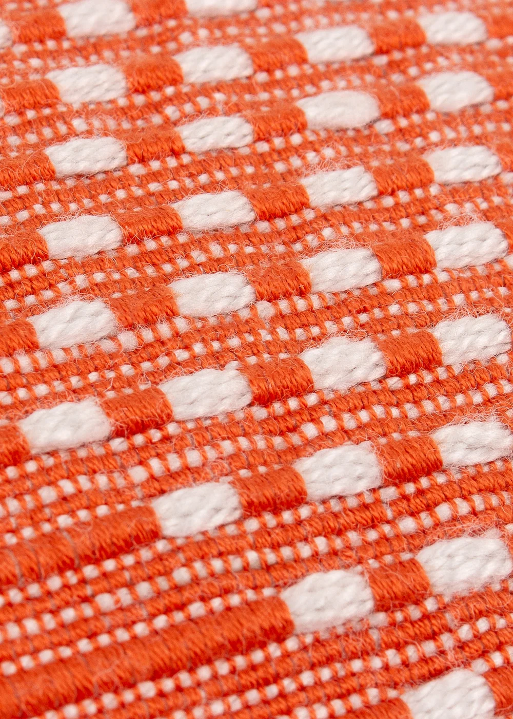 furn. Orange Kadie PET Woven Outdoor Filled Cushion (45 x 45 x 8cm) - One Size Image 5