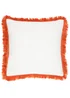 furn. Orange Kadie PET Woven Outdoor Filled Cushion (45 x 45 x 8cm) - One Size Image 2