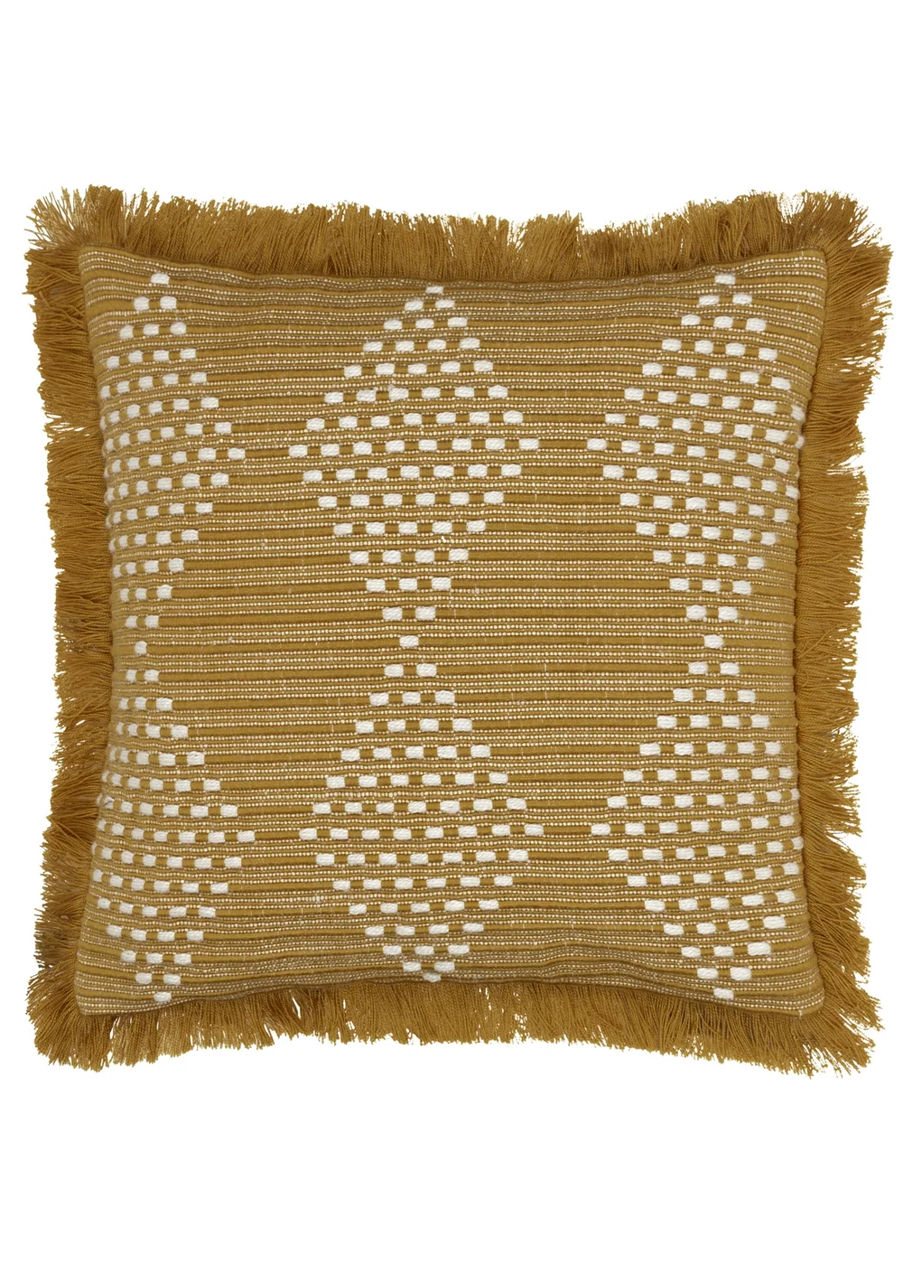furn. Gold Kadie PET Woven Outdoor Filled Cushion (45 x 45 x 8cm) - One Size Image 1