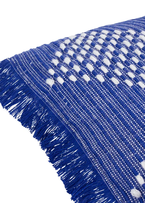 furn. Cobalt Kadie PET Woven Outdoor Filled Cushion (30 x 60 x 8cm) - One Size Image 4