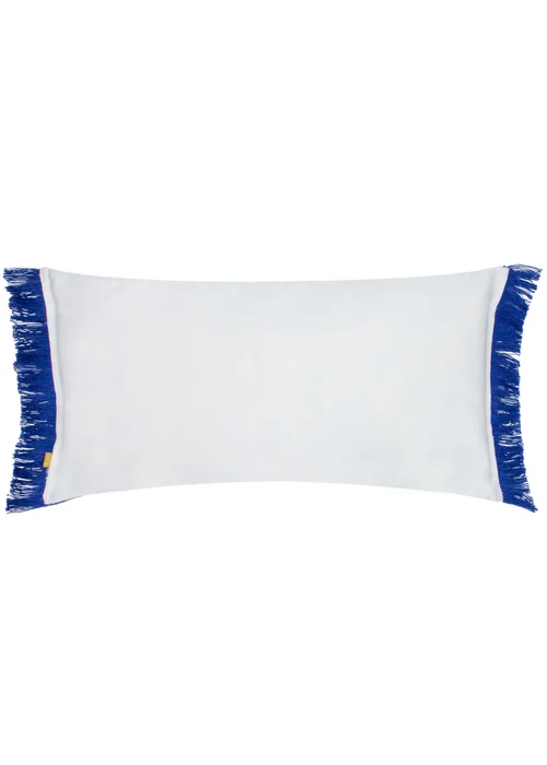 furn. Cobalt Kadie PET Woven Outdoor Filled Cushion (30 x 60 x 8cm) - One Size Image 2