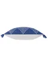 furn. Cobalt Kadie PET Woven Outdoor Filled Cushion (30 x 60 x 8cm) - One Size Image 3