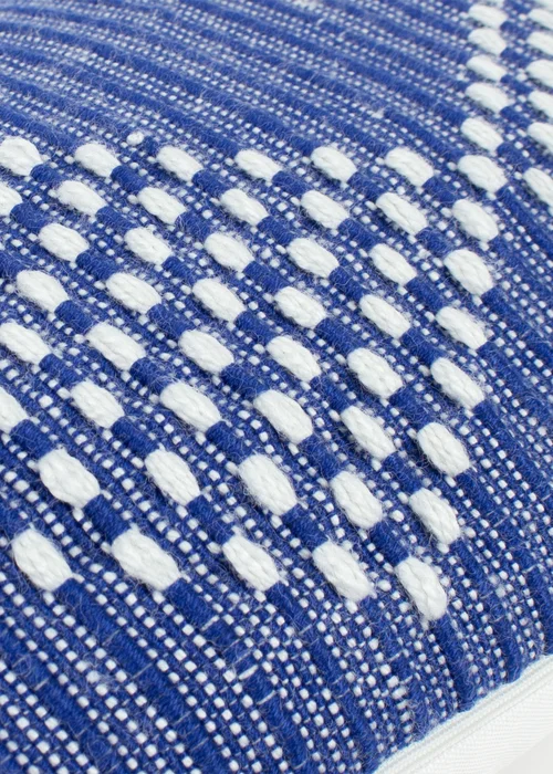 furn. Cobalt Kadie PET Woven Outdoor Filled Cushion (30 x 60 x 8cm) - One Size Image 5