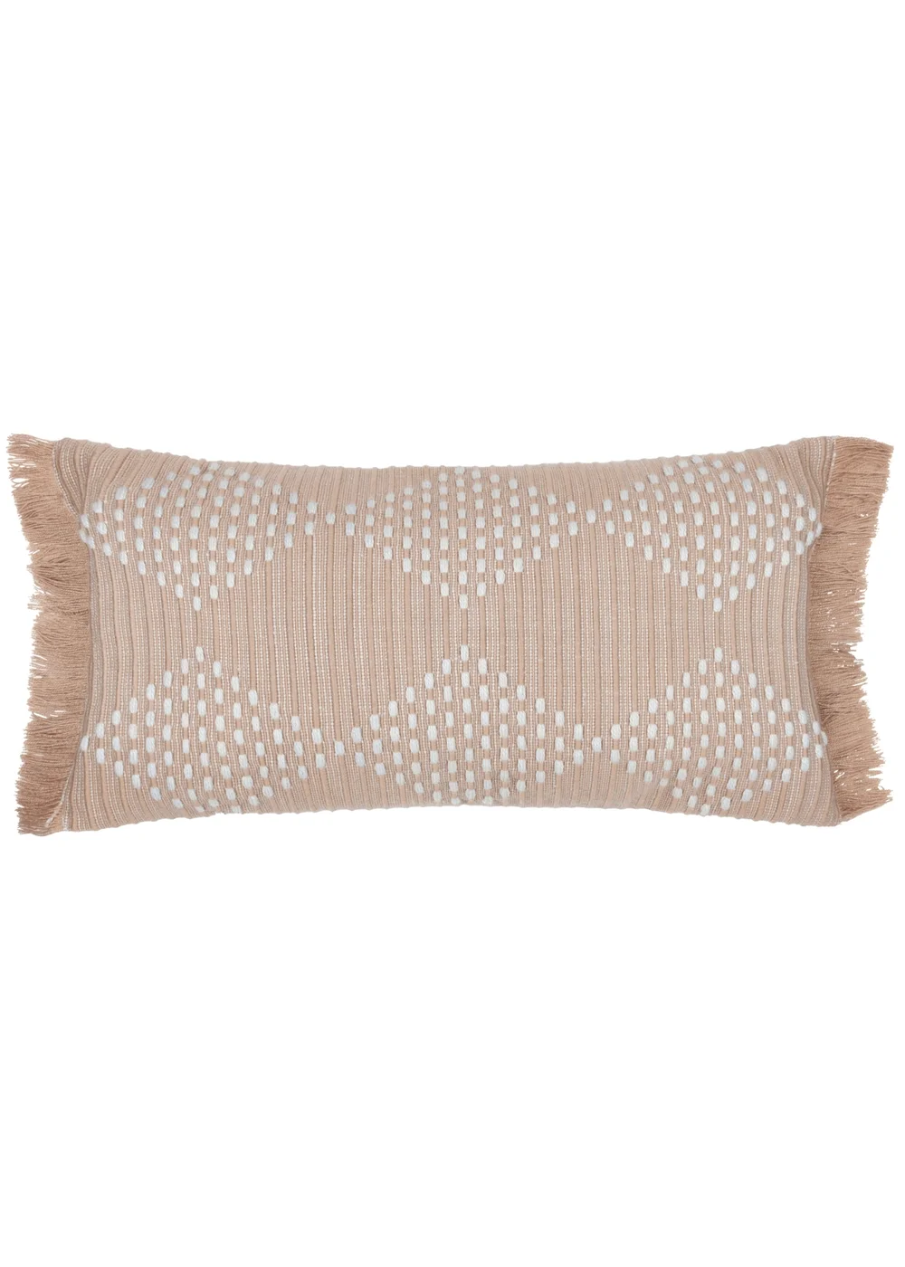 furn. Natural Kadie PET Woven Outdoor Filled Cushion (30 x 60 x 8cm) - One Size Image 1