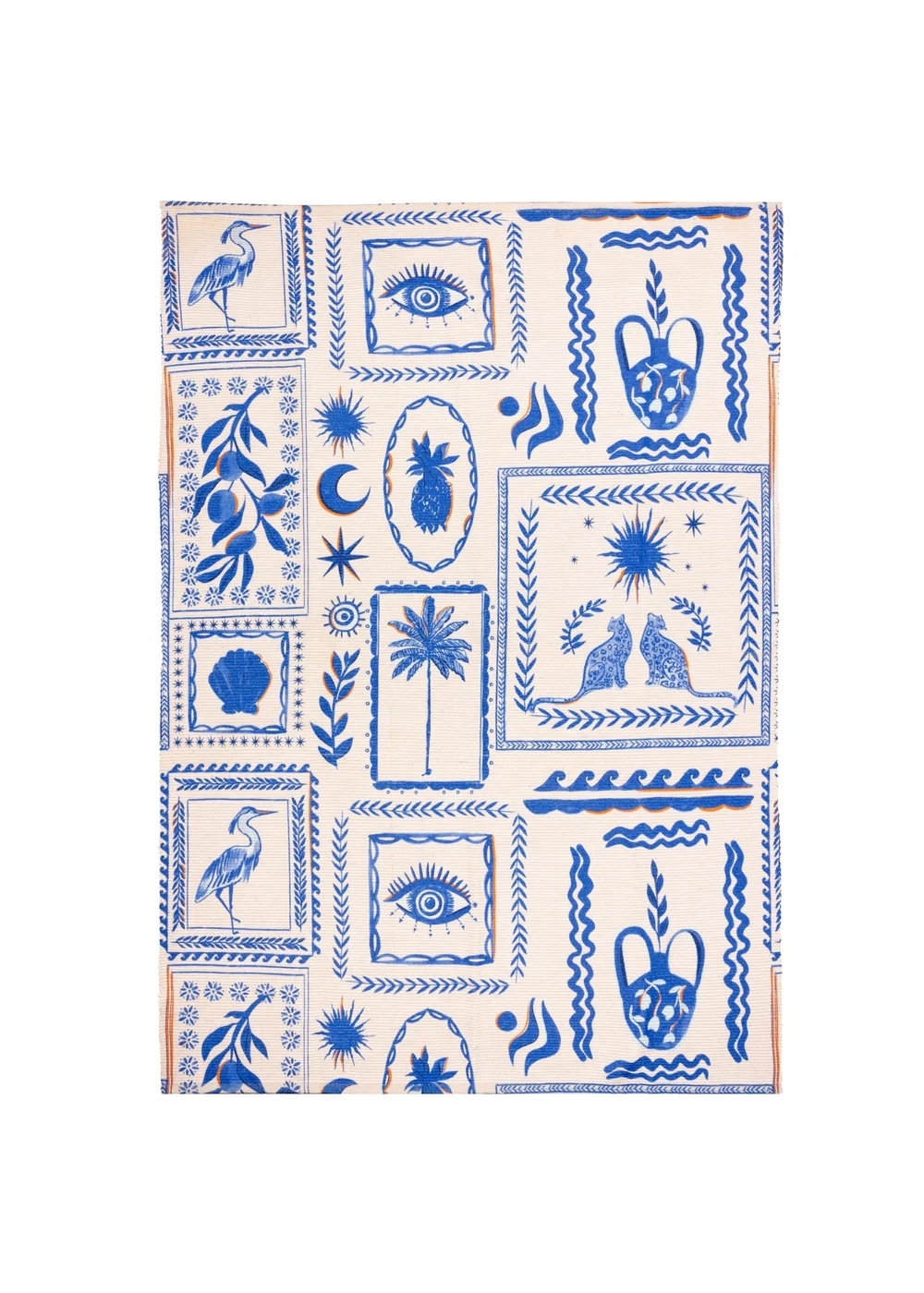furn. Blue Frieze Outdoor Washable Rug (120 x 170cm) - 120 x 170 Image 2
