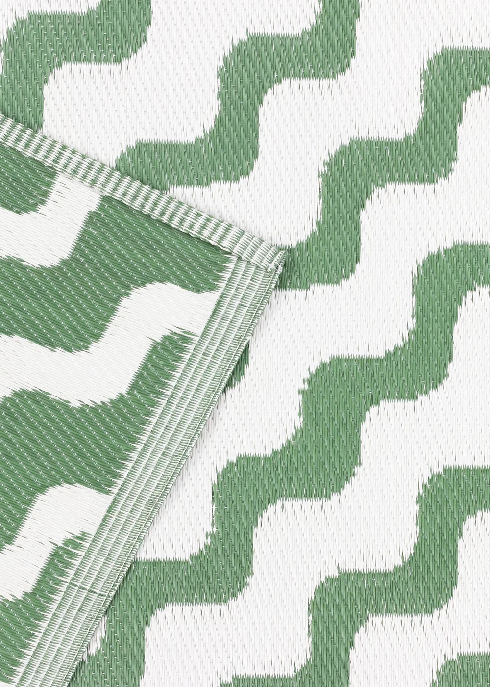furn. Green Wave Outdoor 100% Recycled Rug (120 x 180cm) - 120 x 180cm Image 5