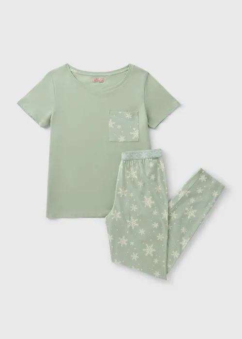 Green Snowflake Pyjama Set - Extra small Image 3