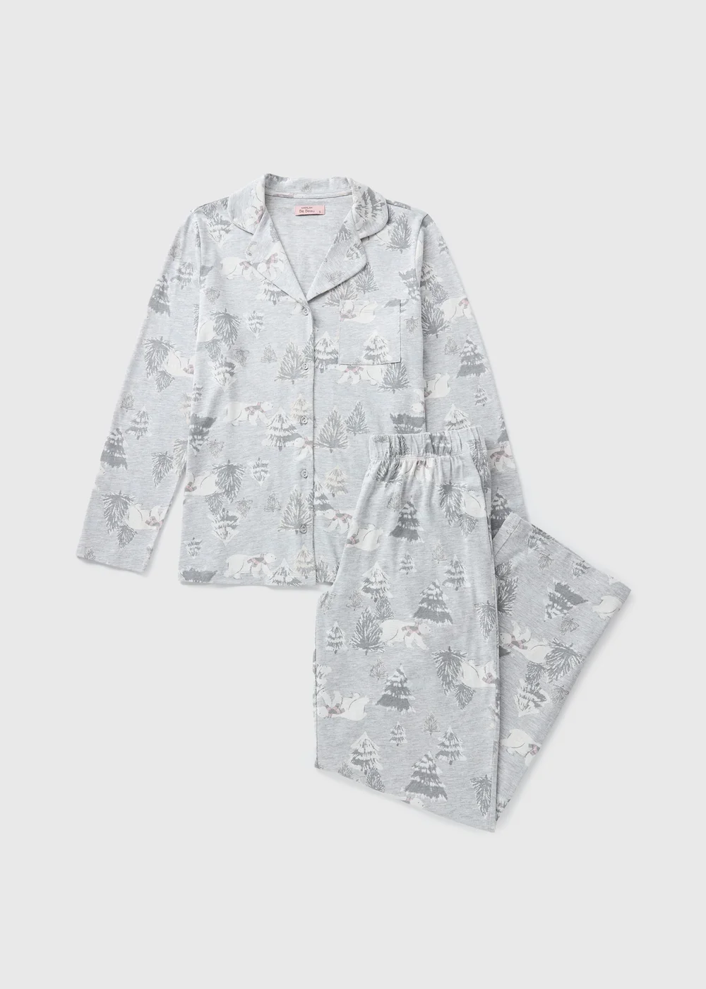 Wondrous Grey Bear Button Up Pyjama Set - Extra small Image 3
