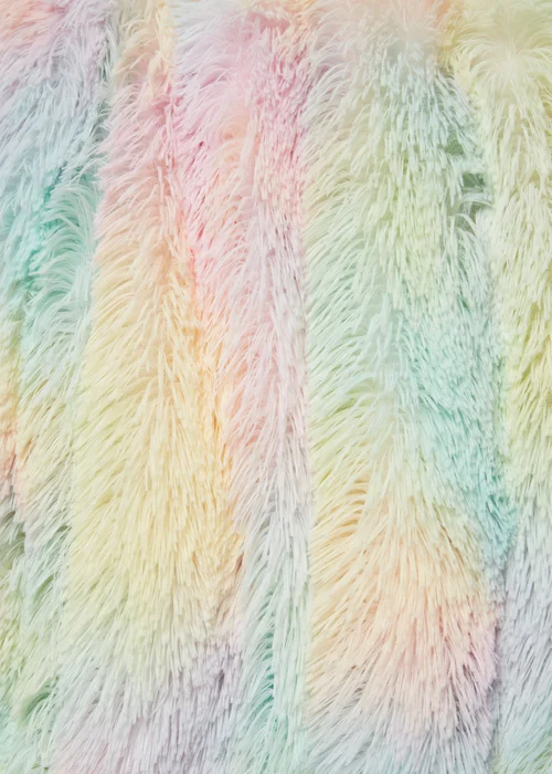 Multicolour Faux Fur Throw Image 2