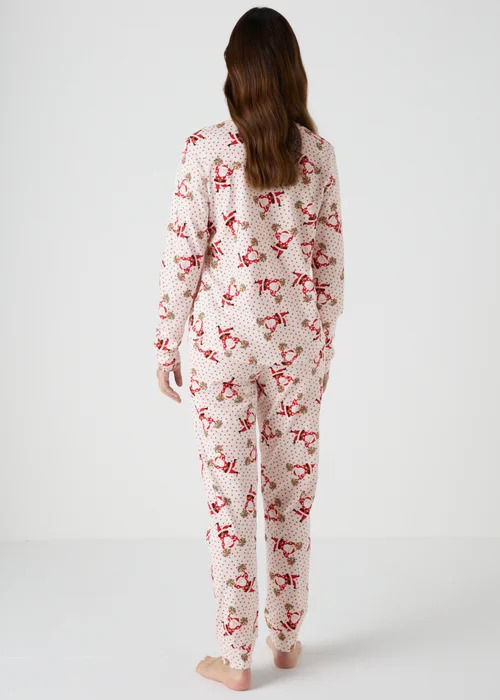 Cream Dancing Santa Family Pyjama Set - Extra small Image 2