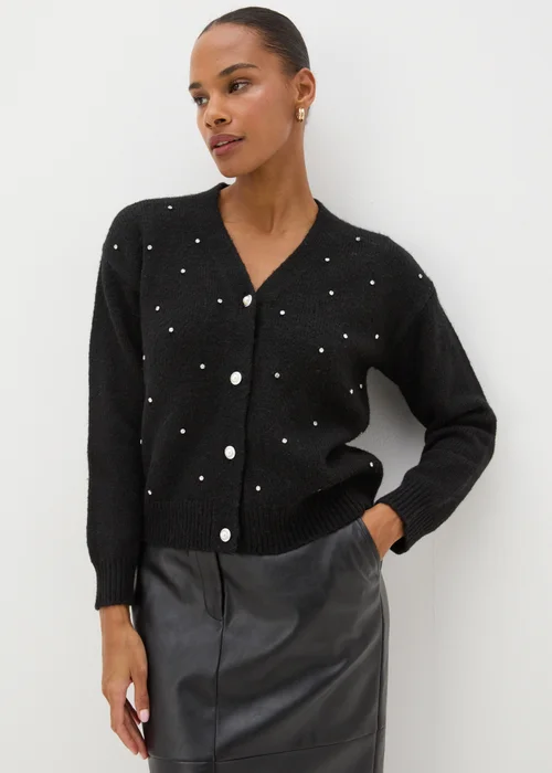 Black Embellished Cardigan - XS Image 1