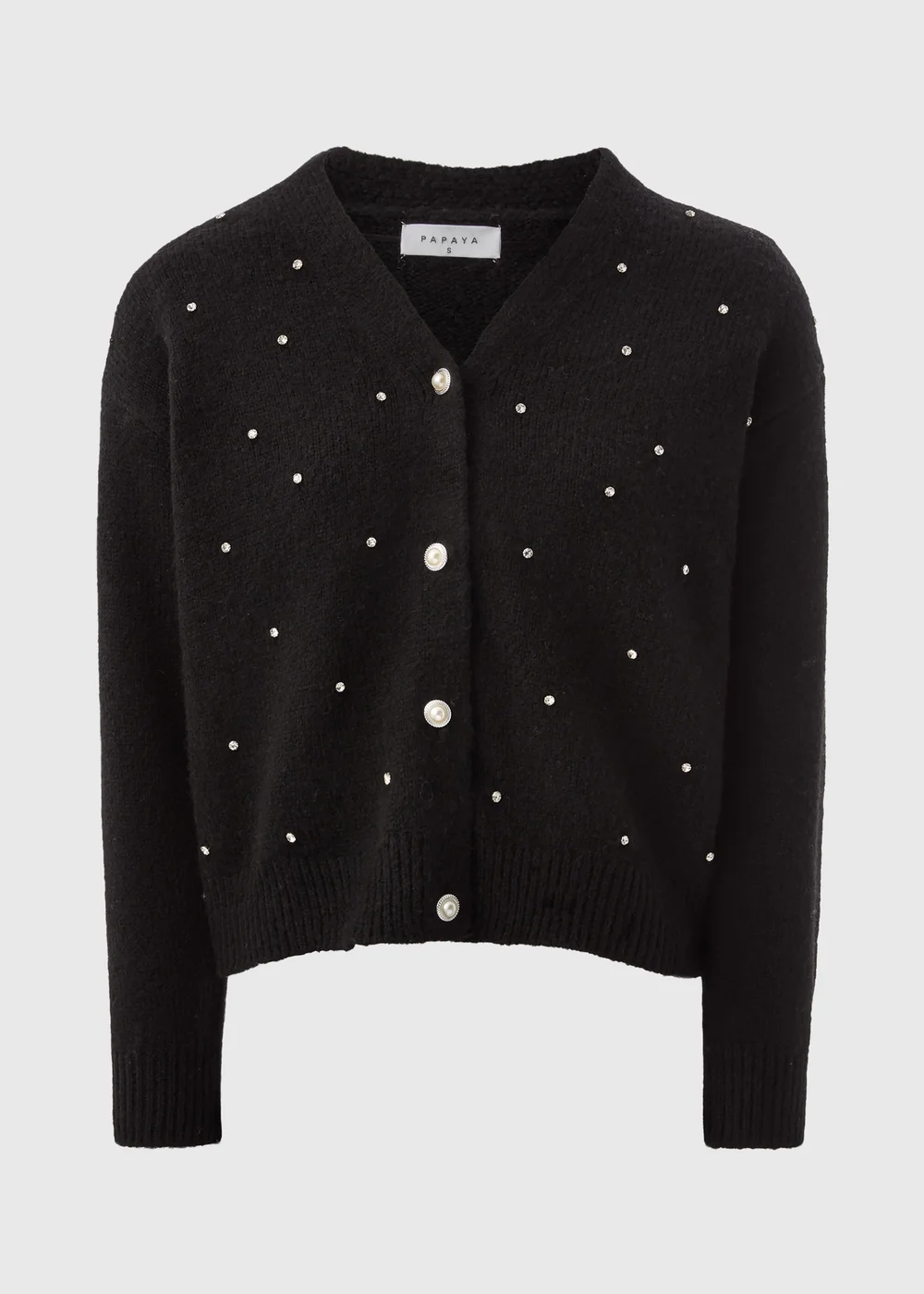 Black Embellished Cardigan - XS Image 4