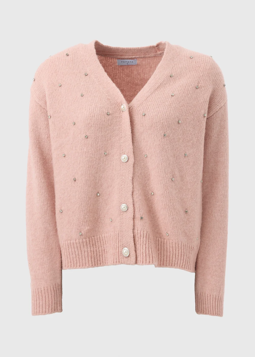 Pink Embellished Cardigan - XS Image 4