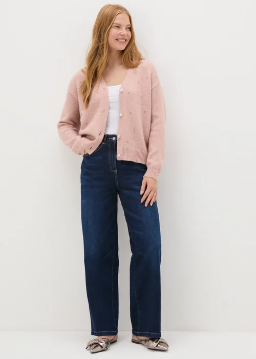 Pink Embellished Cardigan - XS Image 3