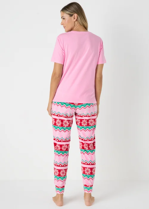 Pink Fairisle Pyjama Set - Extra small Image 2