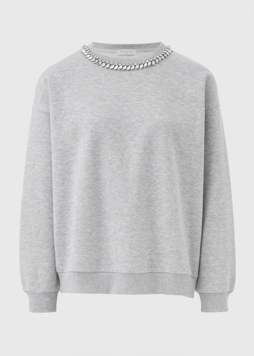 Grey Embellished Sweatshirt - S Image 4