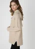 Beige Half Zip Knitted Tunic - XS Image 2