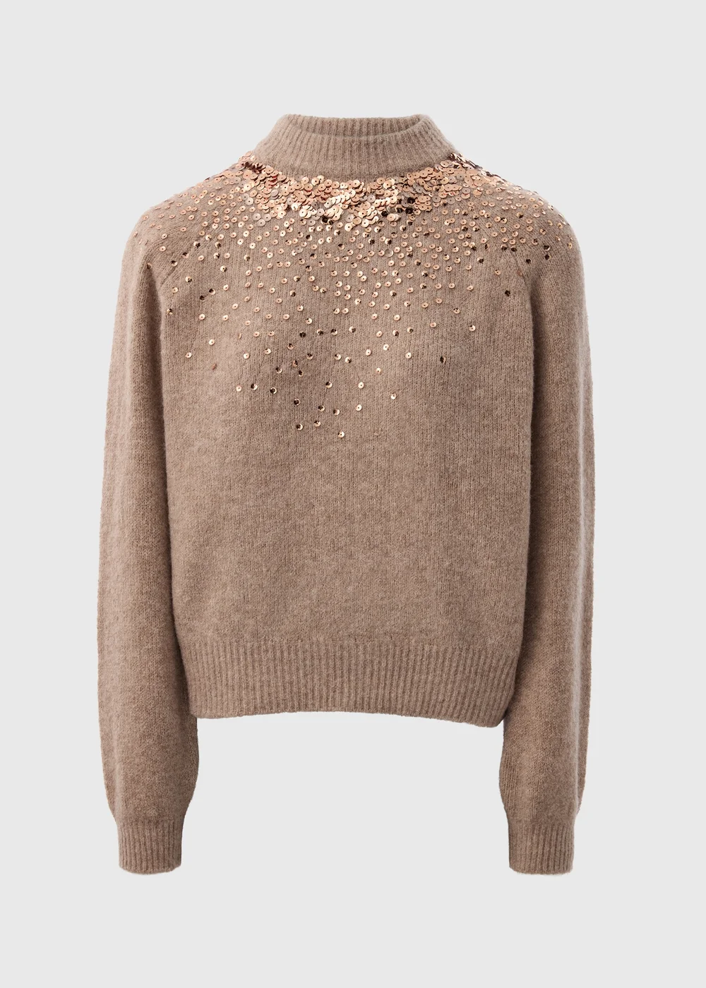 Beige Scatter Sequin Jumper - XS Image 4