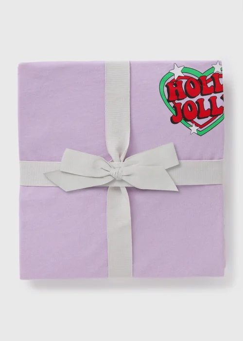 Lilac Holly Jolly Pyjama Set - Extra small Image 3