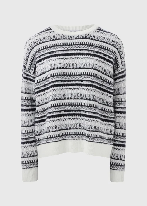 Monochrome Knitted Fairisle Jumper - XS Image 4