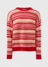 Red Knitted Fairisle Jumper - XS Image 4