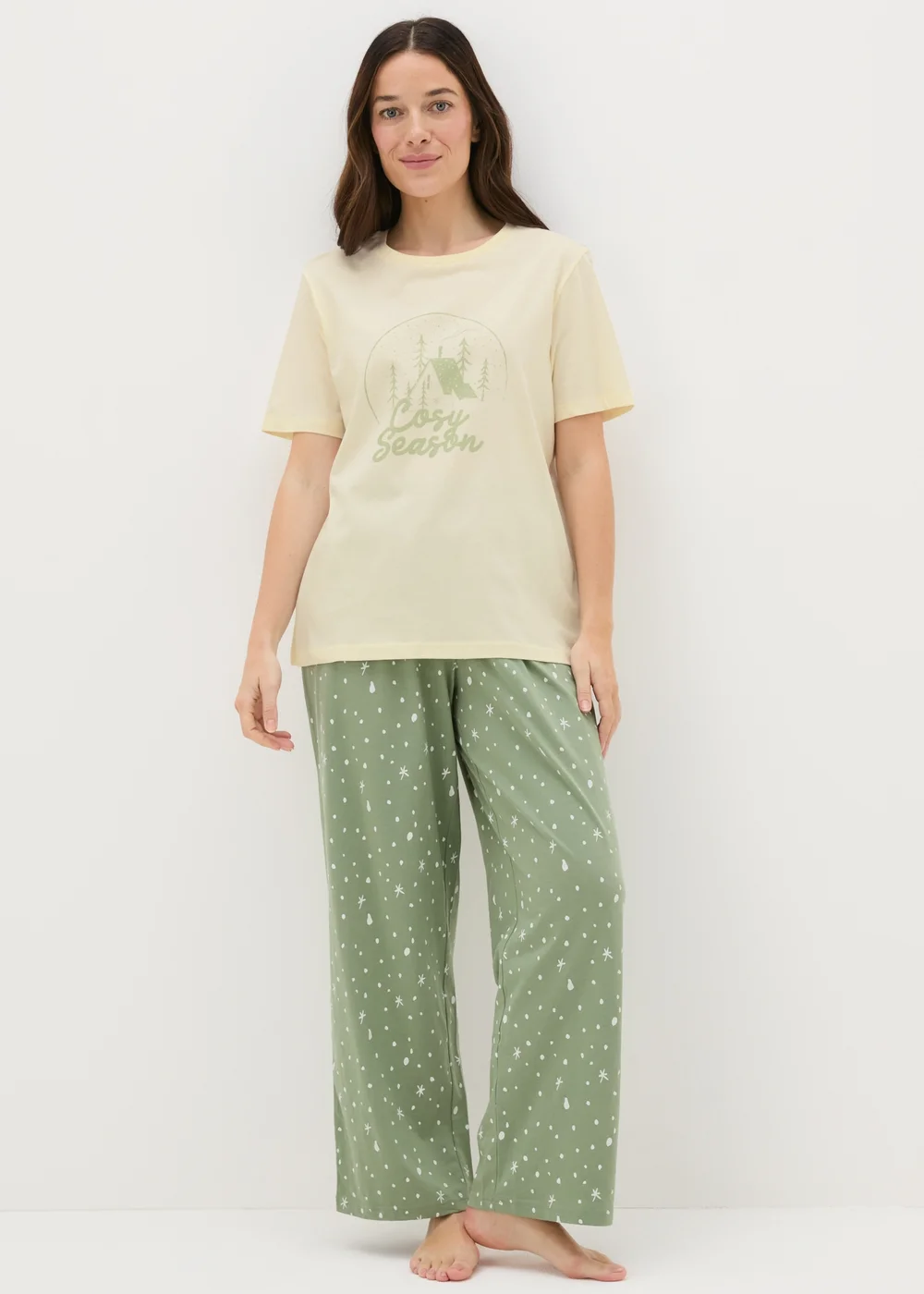 Cream Cosy Season Pyjama Set - Extra small Image 1