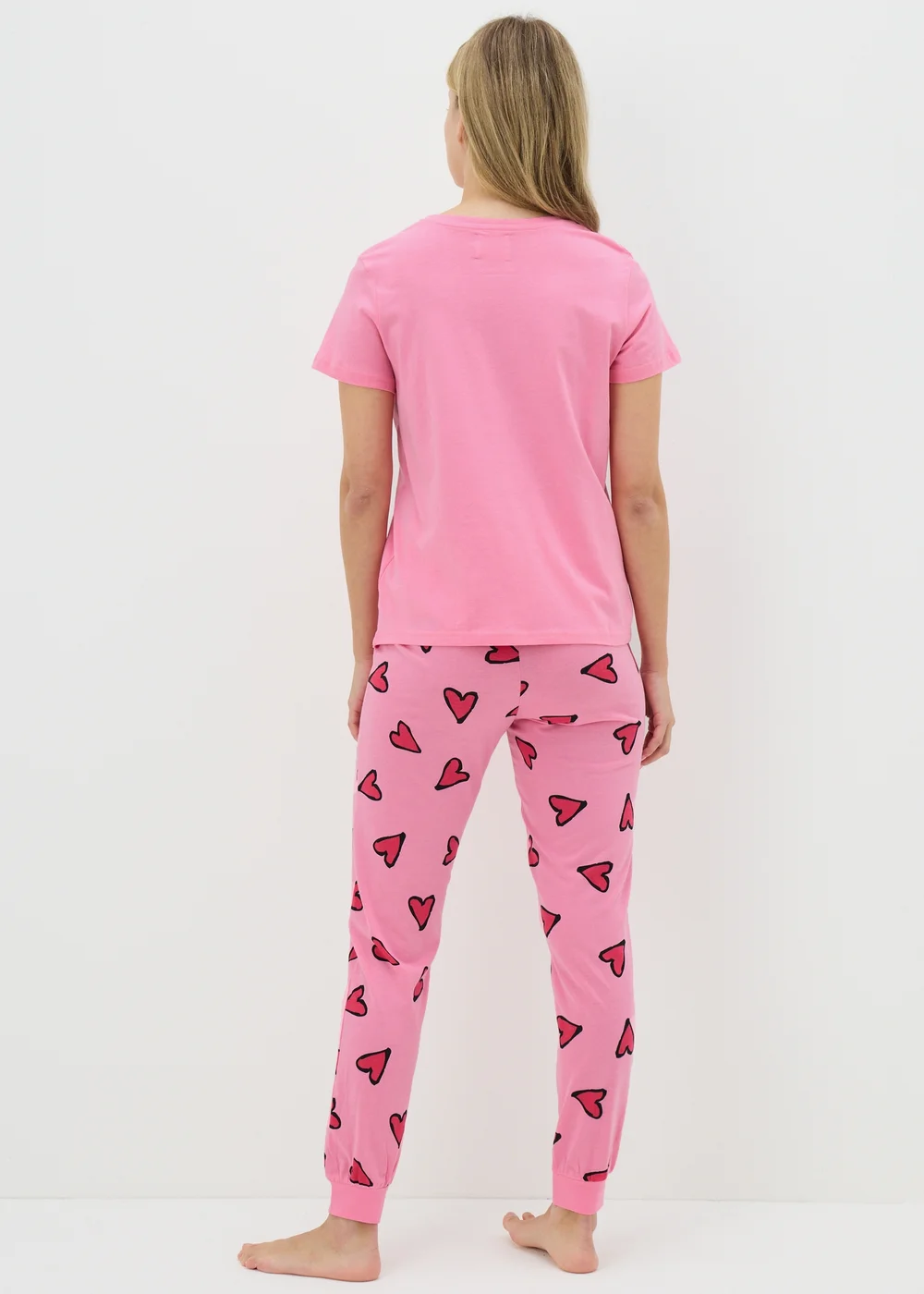 Pink Heart Pyjama Set - Extra small Image 2