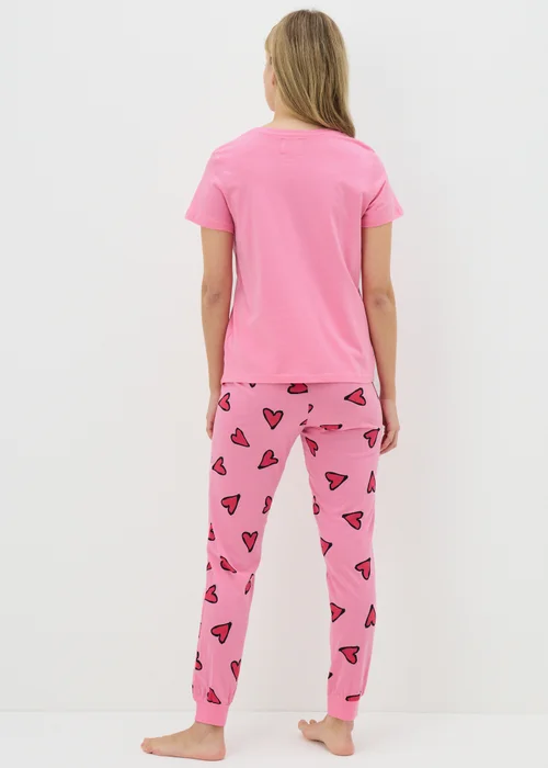Pink Heart Pyjama Set - Extra small Image 2