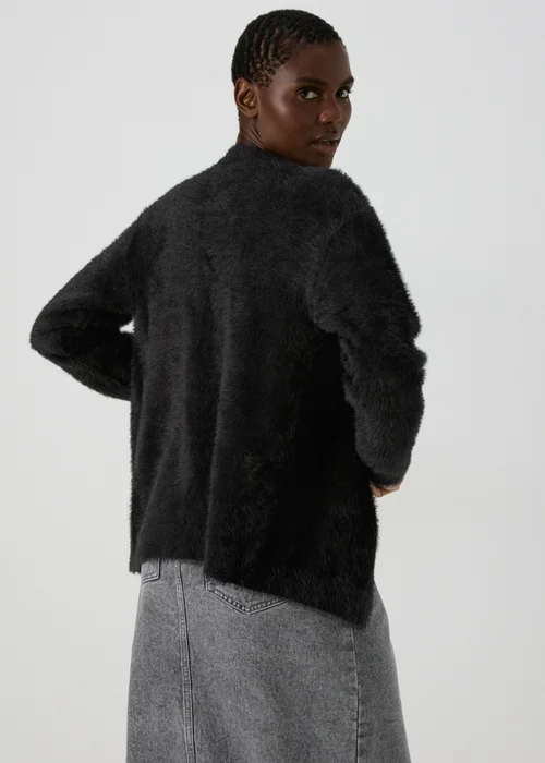 Black Fluffy Cardigan - XS Image 2