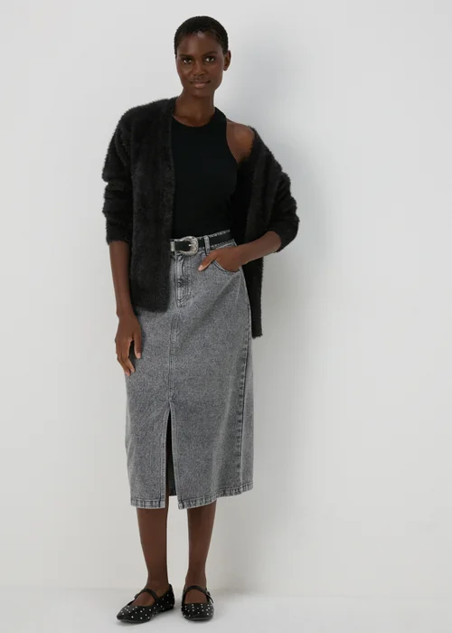 Black Fluffy Cardigan - XS Image 4
