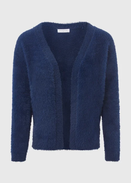 Navy Fluffy Cardigan - XS Image 5