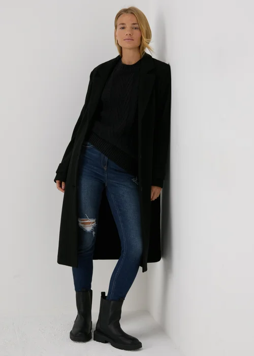 Black Cable Knit Jumper - XS Image 4