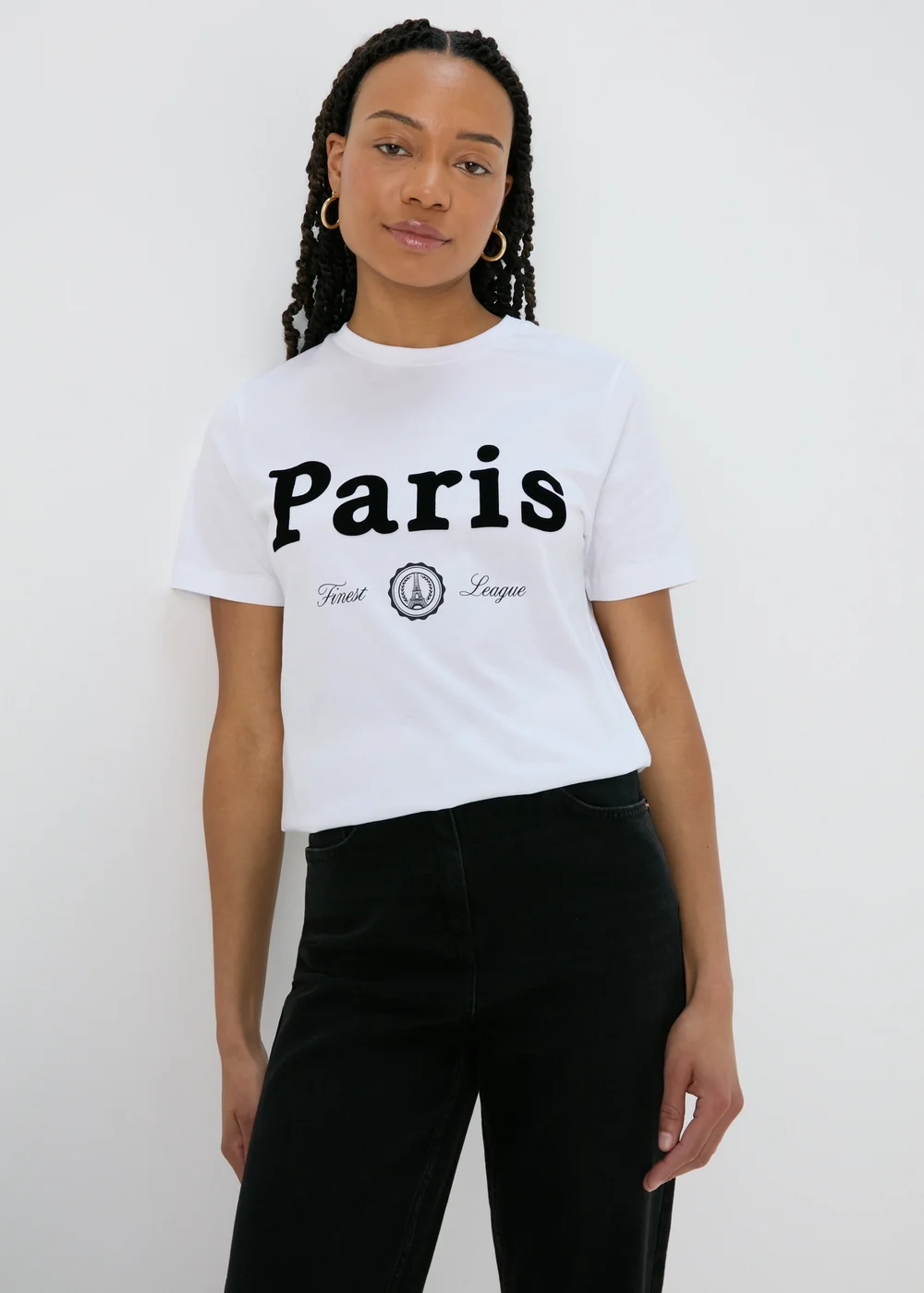 White Paris T-Shirt - Size 8 Image 1