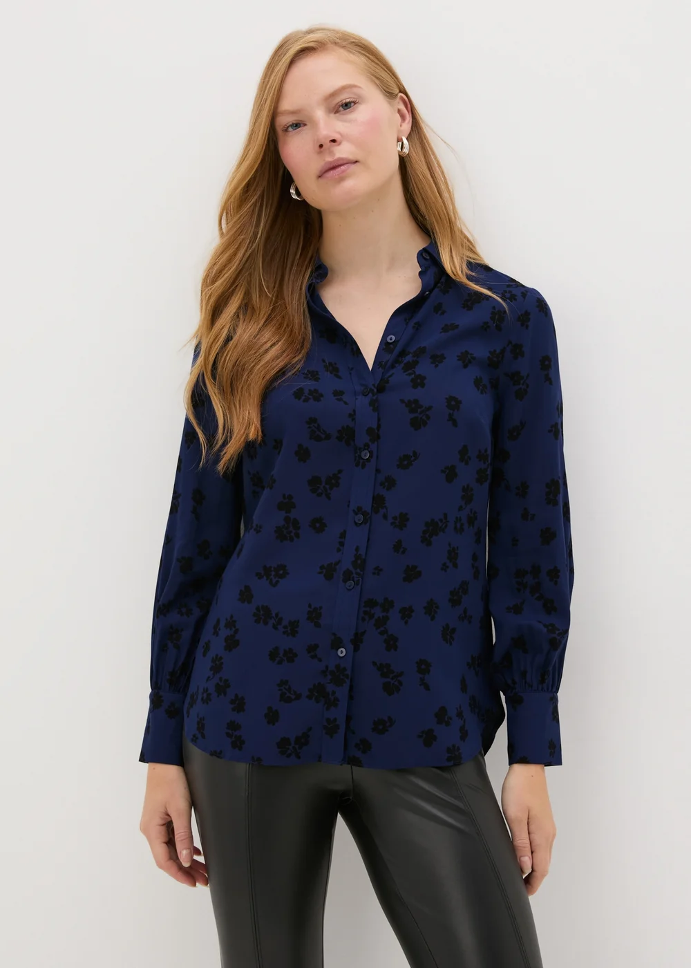 Blue Floral Shirt - 8 Image 1