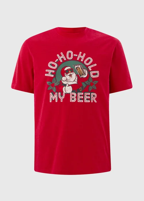 Red Christmas Beer T-Shirt - XS Image 4
