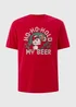 Red Christmas Beer T-Shirt - XS Image 4